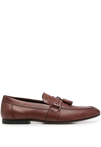 Tod's leather tassels loafers - Brown