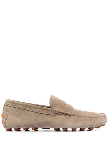 Tod's suede penny-slot loafers - Neutrals