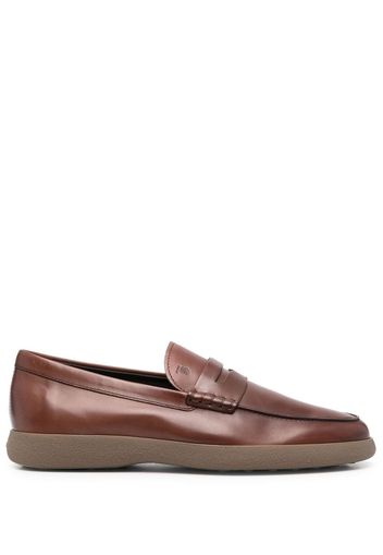 Tod's leather penny loafers - Brown