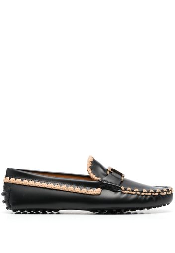 Tod's Timeless T two-tone loafers - Black