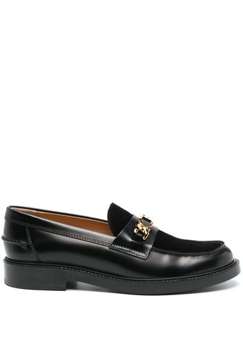 Tod's buckle-detail leather loafers - Black