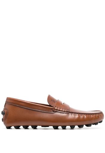 Tod's Gommino Bubble leather driving moccasins - Brown