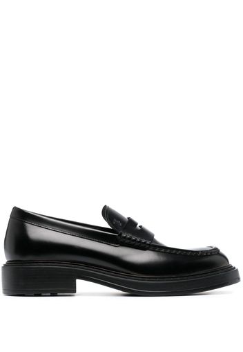 Tod's leather 50mm penny loafers - Black