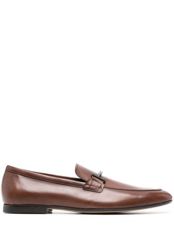 Tod's Double T leather loafers - Brown