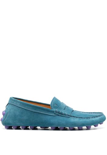 Tod's Gommino suede driving shoes - Blue