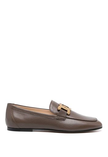 Tod's chain-strap loafers - Brown