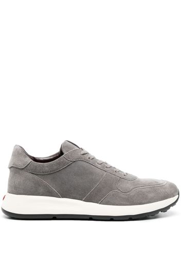 Tod's logo-patch leather sneakers - Grey