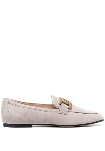 Tod's flat suede loafers - Grey