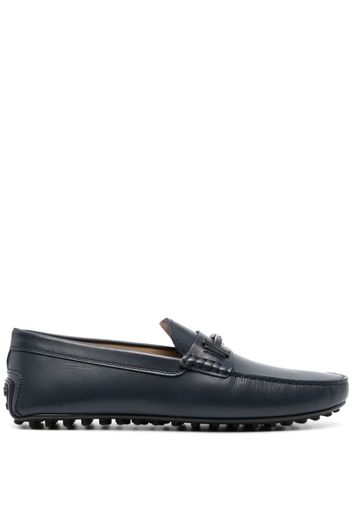 Tod's Double T Gommino leather loafers - Blue