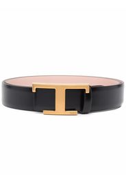 Tod's engraved-logo belt - Black