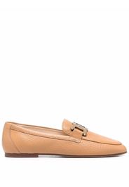 Tod's Kate gold-chain leather loafers - Neutrals