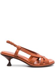 TOD'S slingback leather sandals - Brown