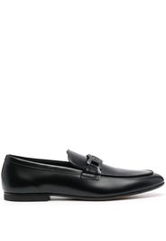 Tod's chain-embellished leather loafers - Black