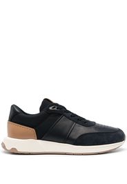 Tod's leather-trimmed low-top sneakers - Blue