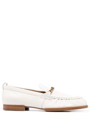 Tod's logo chain-link loafers - White