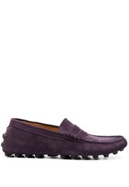 Tod's Gommino suede driving shoes - Purple