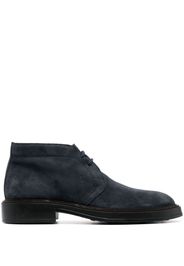 Tod's lace-up suede boots - Blue