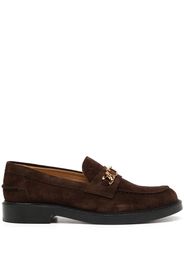 Tod's T-chain leather loafers - Brown