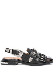 Toga Pulla embellished leather sandals - Black
