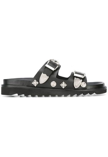 Toga Virilis studded sandals - Black