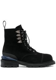 Toga Virilis suede lace-up boots - Black