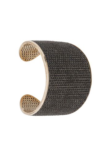 24kt gold plated bejewelled statement cuff