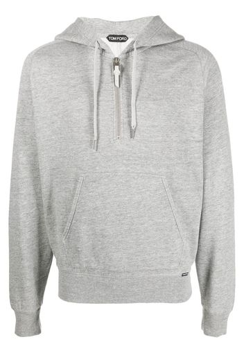 TOM FORD long-sleeve drawstring hoodie - Grey