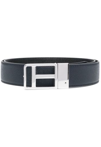 TOM FORD logo-buckle leather belt - Blue