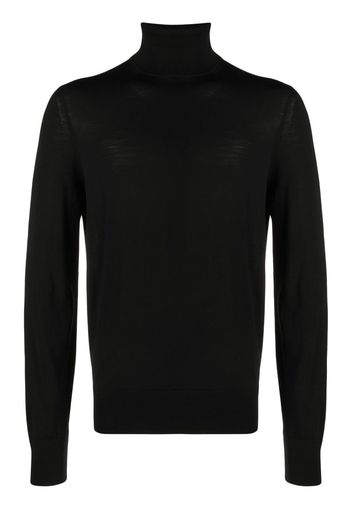 TOM FORD roll-neck wool jumper - Black