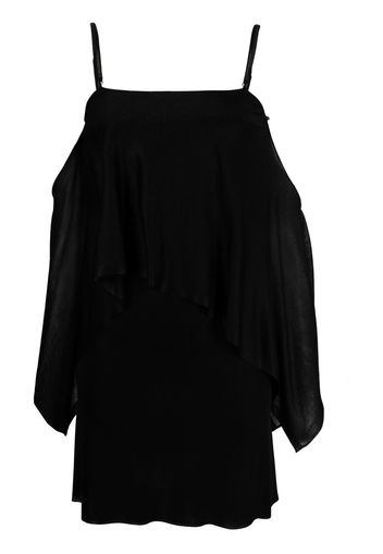 TOM FORD square-neck cold-shoulder dress - Black