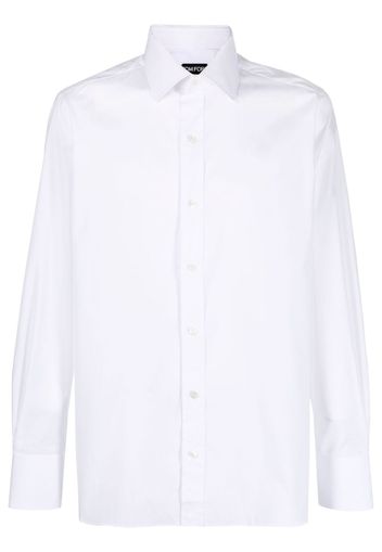 TOM FORD long-sleeved cotton shirt - White