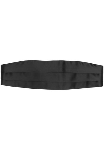 TOM FORD pleated silk cummerbund - Black