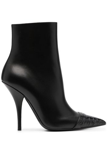 TOM FORD pointed toe leather ankle boots - Black