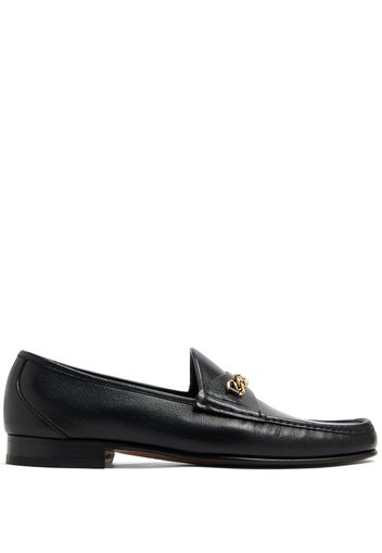 TOM FORD chain-link leather loafers - 1N001