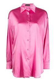 TOM FORD pointed-collar button-up shirt - Pink