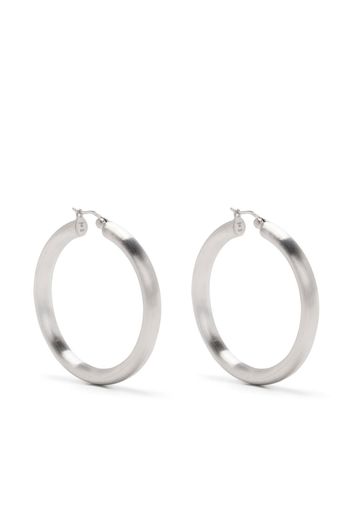 Tom Wood classic thick XL hoop earrings - Silver