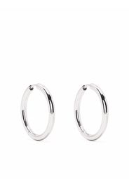 Tom Wood large classic hoop earrings - Silver