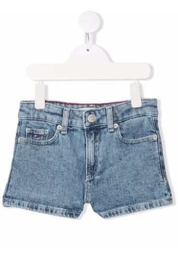 Tommy Hilfiger Junior straight-leg denim shorts - Blue