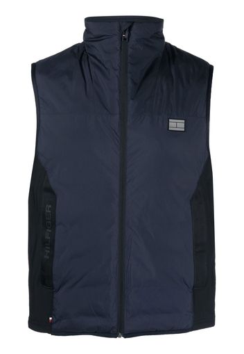 Tommy Hilfiger high neck padded gilet - Blue