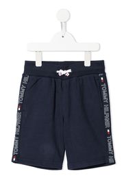 Tommy Hilfiger Junior logo stripe track shorts - Blue