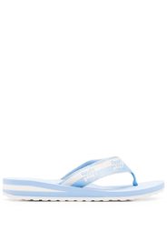 Tommy Hilfiger jacquard-logo flip flops - Blue