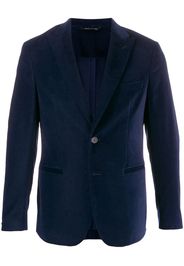 Tonello slim fit velvet blazer - Blue