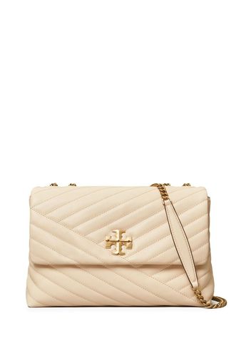 Tory Burch leather logo-plaque bag - Neutrals