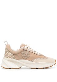 Tory Burch monogram-print low-top sneakers - Neutrals