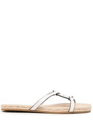 Tory Burch Geo Bombe Miller flat sandals - Neutrals