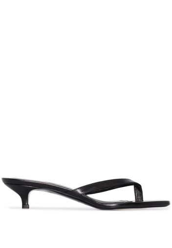 Totême kitten heel 40mm flip-flops - Black