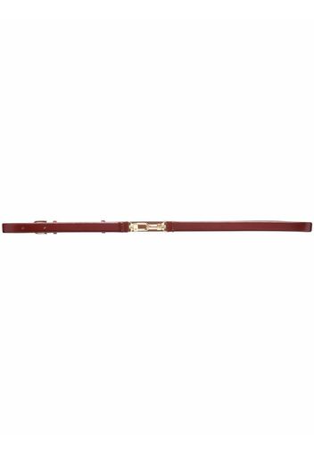 Totême double-clasp leather belt - Brown