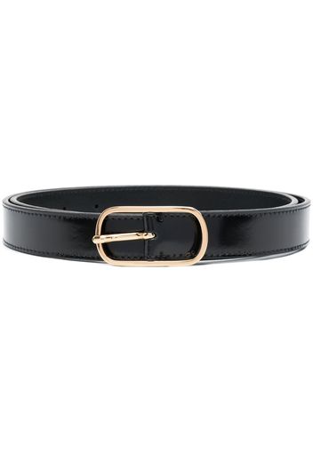 Totême buckle-fastening leather belt - Black