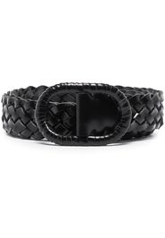 Totême TOTEM SLIM BRAID BELT - Black