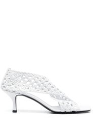 TOTEME The Leather Crochet 55mm pumps - White